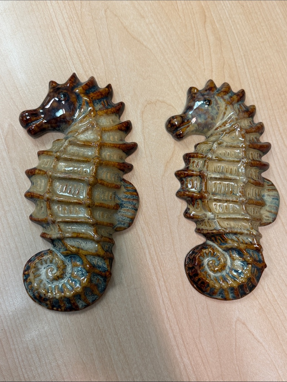 CUTE CLAY SEAHORSE WALL ART